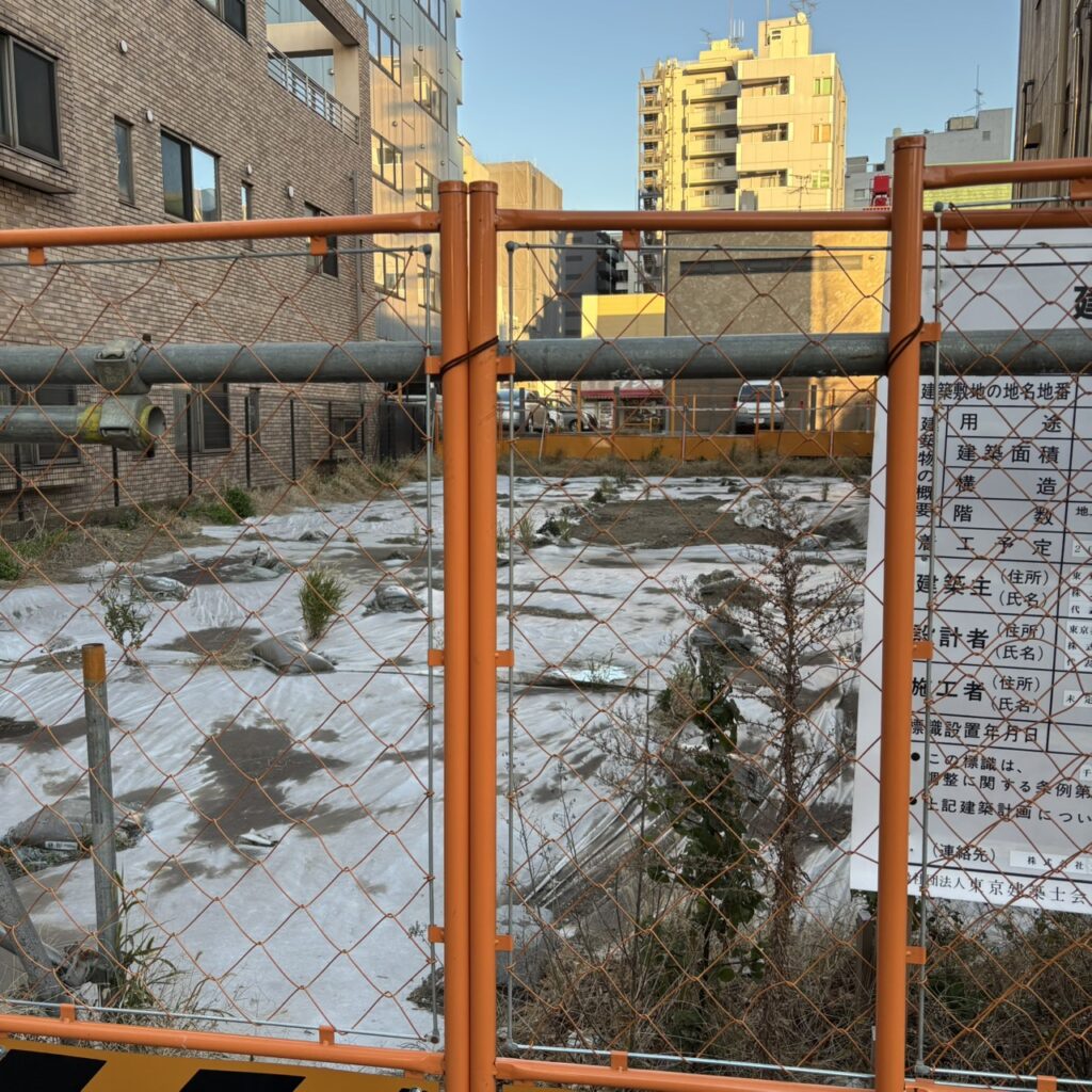 サンクレイドル千葉Ⅲ用地の様子